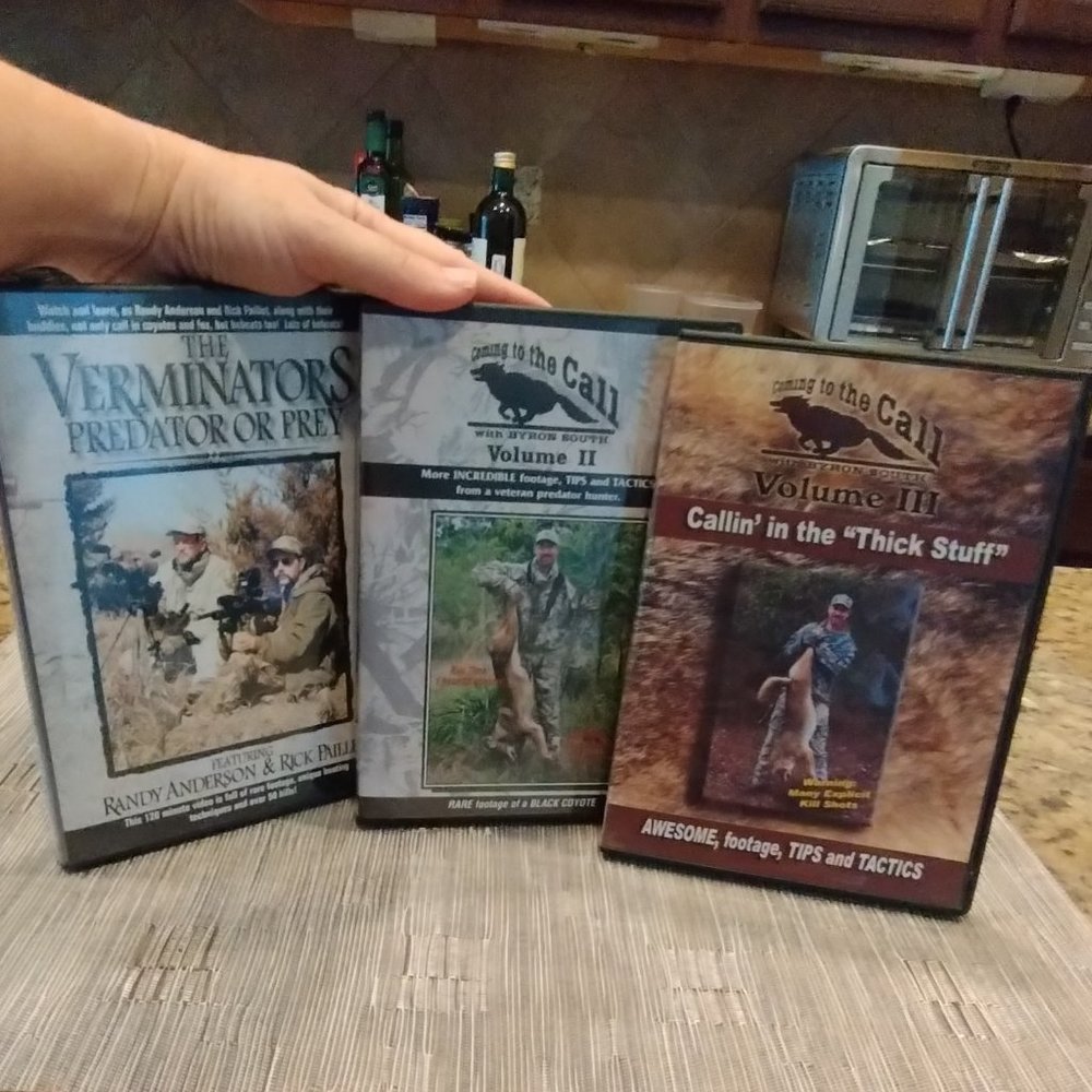 Hunting DVD's  Coming to the Call Vol 2 & 3 and The Verminators 3 discs